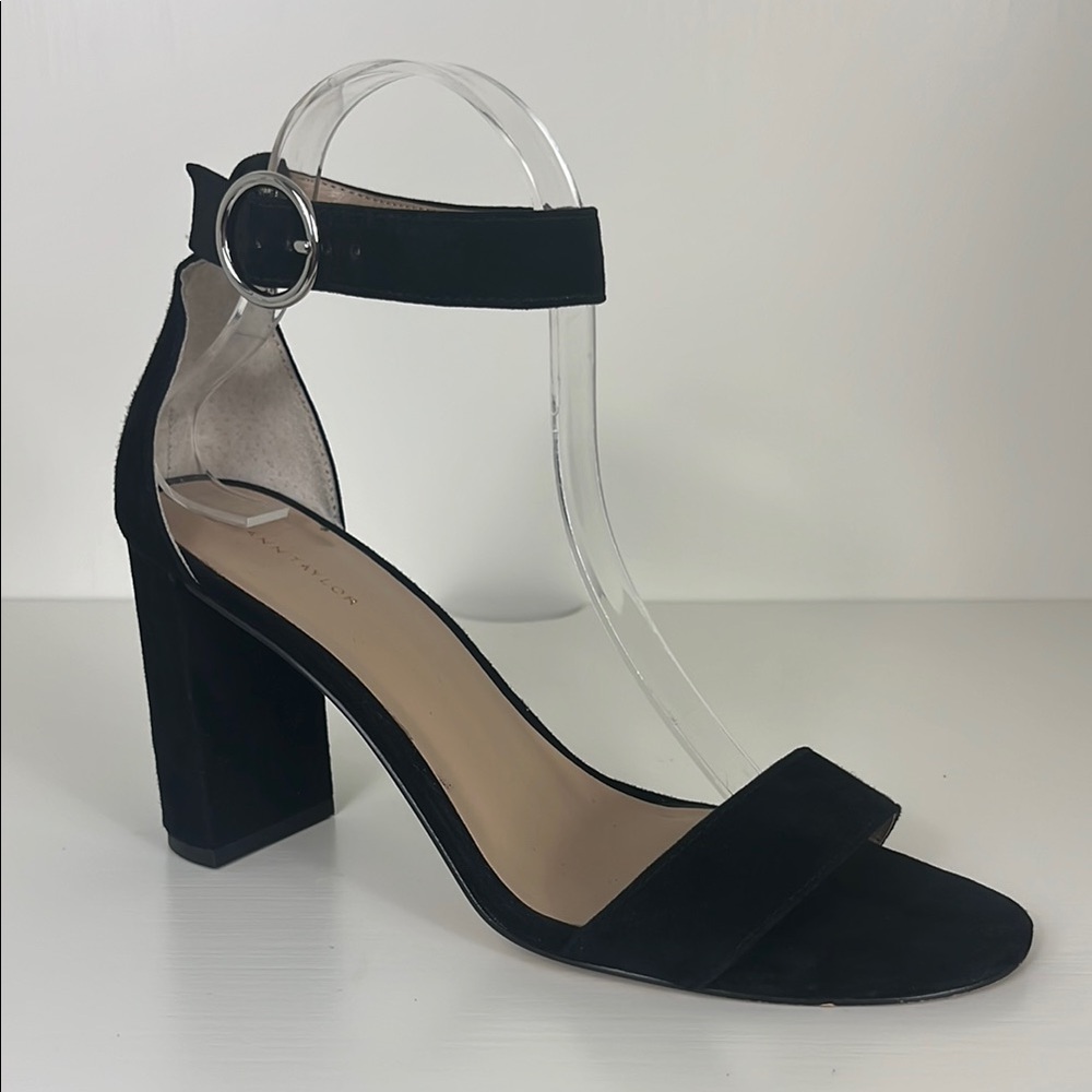 Ann Taylor Leannette Suede Block Sandal